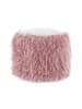 Kayoom Sitzkissen Fellpouf Bobtail in rosa - grau
