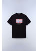 Napapijri T-Shirt "S-Drapeau Ss" in Schwarz