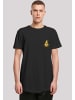 F4NT4STIC Long Cut T-Shirt Rubber Duck Wizard Long in schwarz