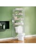 SONGMICS Badregal Badezimmerregal Dalten in Grau - (B)63 x (H)176 x (T)30 cm