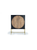 Giner y Colomer Schrank aus Mangoholz und goldfarbenem Metall in Brown