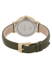 JOOP! Quarzuhr Edelstahl, IP gold in Khaki