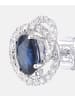 Diamant L'éternel Ohrringe aus 375 Weißgold mit 0.25 Karat Diamant mit Saphir