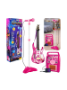 Wisam® Rosa E-Gitarre mit Mikrofon und Verstärker