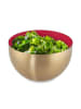 relaxdays 4 x Salatschüssel in Rot/ Gold - Ø 15 cm