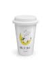 Mr. & Mrs. Panda Thermobecher Panda Easy mit Spruch in Weiß