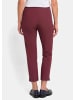 GOLDNER Kurzgröße:  Stretchhose LOUISA, dehnbar & mit Taschen in bordeaux