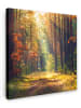 MuchoWow Leinwand Bilder Waldpfad