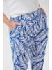KAFFE curve Stoffhose KCcahlia Loose fit in Blue/Chalk Palm Leafs