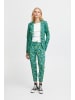 ICHI Casual Hose IHKATE Regular fit in Blue Green Multi Flower aop