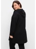 sheego Shirtjacke in schwarz