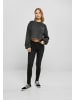 Urban Classics Urban Classics Damen Ladies Cropped Small Embroidery Terry Crewneck in black