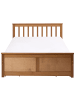 Beliani 5-tlg Doppelbett OLENDON in Braun