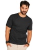 DAILY COTTON T-Shirt - BASETEEO 3er Pack Rundhals O-Neck in Schwarz