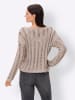 Heine Pullover in ecru-sand-meliert