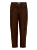 CARTOON Leinenhose unifarben in Dunkelbraun