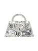 faina Women Handbag in Silver