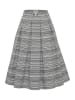 Berwin Quergestreifter Jacquard-Rock mit Kellerfalten