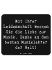 Mr. & Mrs. Panda Mauspad Spruch Musiklehrer Liebe mit Spruch in Schwarz