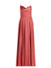 Vera Mont Abendkleid mit Wasserfallausschnitt in Bright Rust