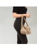 Florence Florence Schultertasche Leder taupe, beige ca. 33cm