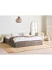 Beliani Doppelbett DINAN in Beige/Schwarz - (W) 187 x (H) 31 x (L) 214 cm