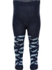 Minymo Strumpfhose "Baby stocking w. pattern" in Blau