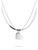 LIEBESKIND BERLIN Halsketten-Set Broken Heart Layering in silber
