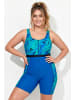 Ulla Popken Badeanzug in royalblau