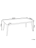 Beliani Esszimmertisch MADOX in Braun - (W) 100 x (H) 75 x (L) 200 cm