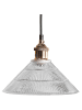 Beliani Pendelleuchten CURONE in Kupfer/Transparent - (W) 25 x (H) 129 x (L) 25 cm