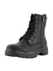 Tom Tailor Schnürboots in Schwarz