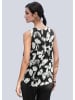 Alba Moda Legeres Tank Top mit Animalprint in schwarz