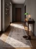 KADIMA DESIGN Kurzflor-Teppich waschbar VERNANTE Rosette Bordüre Wohnzimmer in Beige-Grau