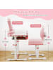 COSTWAY Schreibtisch Kinder mit Stuhl in Rosa