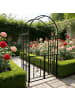 relaxdays Rosenbogen "Tor" in Schwarz - (B)114 x (H)206 x (T)50 cm