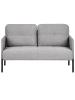 Beliani 2-Sitzer Sofa LAHTI in Grau/Schwarz - (W) 124 x (H) 70 x (L) 70 cm