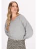 DreiMaster Damen Pullover in Grau Melange