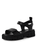 Tamaris Plateau Sandaletten in Schwarz