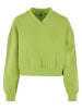 Urban Classics Urban Classics Damen Ladies Cropped V-Neck in frozenyellow
