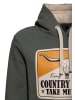 King Kerosin King Kerosin Hoodie Country Roads in olivgrün