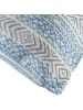 Erwin Müller Jacquard, Baumwollmischung, Gewebt Kissenbezug in blau-grau