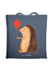 Mr. & Mrs. Panda Shopper Igel Luftballon ohne Spruch in Indigo Blue