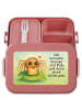 Mr. & Mrs. Panda Lunchbox Spinne Agathe Sandwich Design mit Spruch in Rot Pastell
