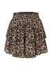Cloud5ive Cloud5ive Tiered Mini Skirt in brown/black