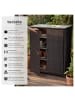 tectake Aluminium Gartenschrank, 75 kg Belastbarkeit, 84,5 x 40,5 x 103,5 cm