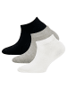 ewers 3er-Set Sneaker Socken Uni in weiß