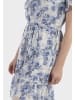 Usha Damen Kleid in Blau Weiss