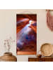 WALLART Stoffbild mit Posterleisten - Lichtspiel im Antelope Canyon in Orange