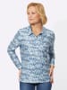 WITT WEIDEN Winter-Shirt in ecru-mittelblau-bedruckt